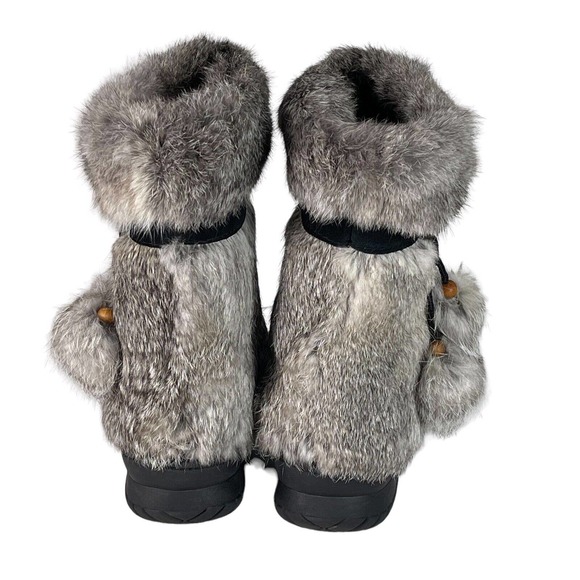 Bearpaw Tama Womens Suede and Fur Water Shedding Mid-Calf Winter Boot - Picture 5 of 12